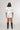 girl wearing brain size of a peanut unisex t-shirt version back view