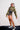 girl wearing all eyes on you hoodie - full view