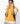 girl wearing honey yellow unisex sweater vest close design view