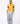girl wearing honey yellow unisex sweater vest full design view