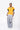 girl wearing honey yellow unisex sweater vest full design view
